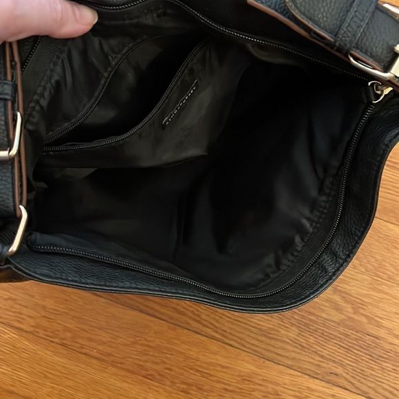 𝅺APOSTROPHE black leather handbag - Picture 9 of 12